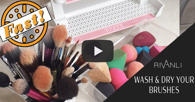 The best way to wash and dry makeup brushes
