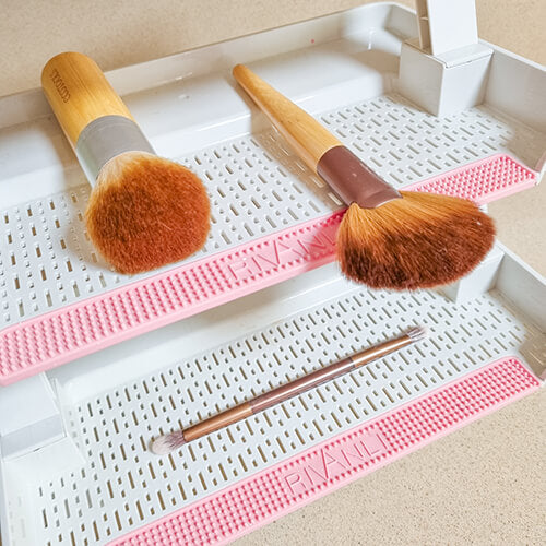 14 Holes Makeup Brush Drying Rack, Detachable Round Makeup Brush Holder for  Makeup Brush